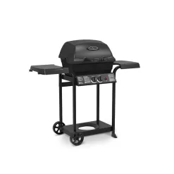 Huntington 24025HNT 2-Burner Cast Aluminum Propane Gas Grill in Black