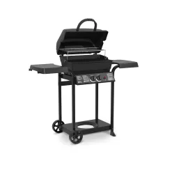 Huntington 24025HNT 2-Burner Cast Aluminum Propane Gas Grill in Black