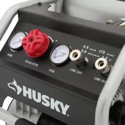 Husky 3320445 4.5 Gal. Portable Electric-Powered Silent Air Compressor