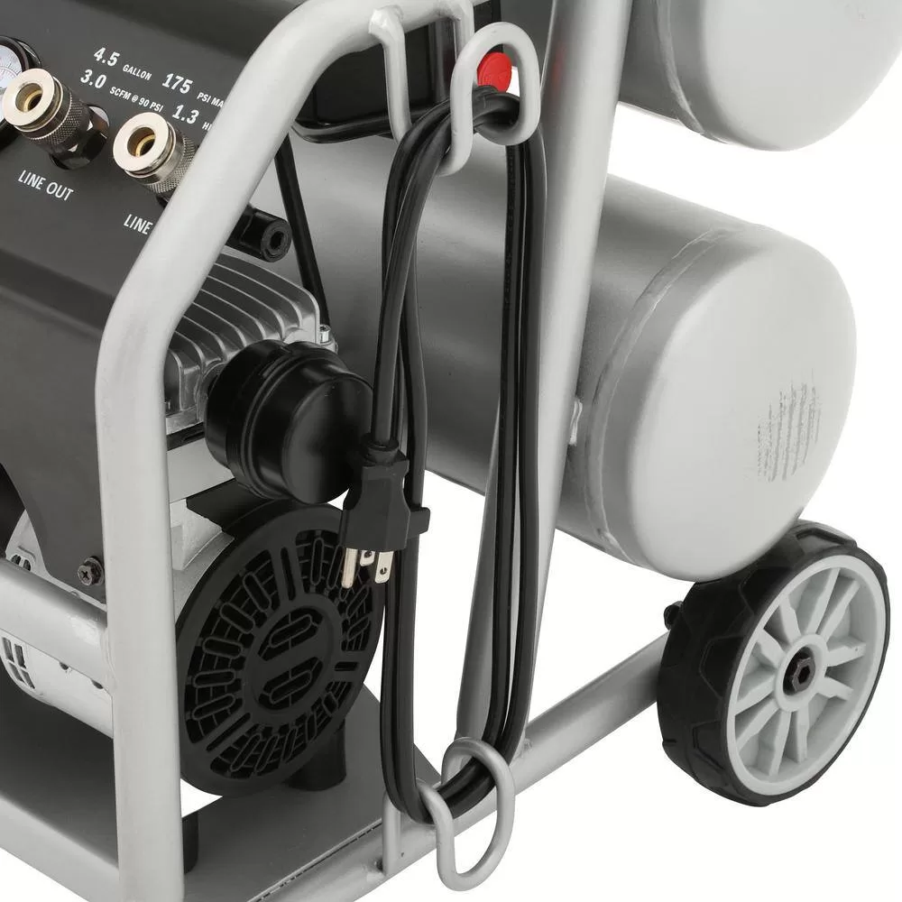 Husky 3320445 4.5 Gal. Portable Electric-Powered Silent Air Compressor