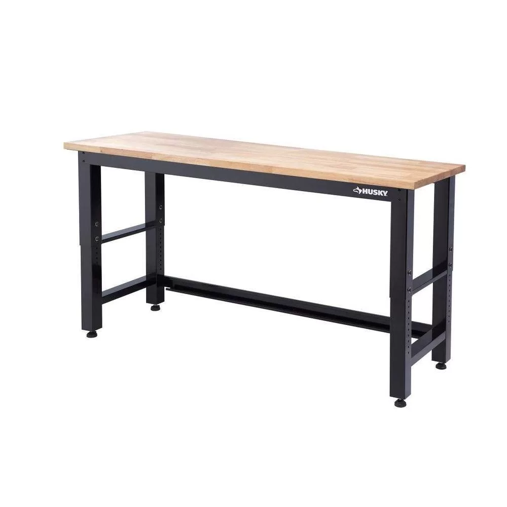 Husky G7200AS-US 72 in. Solid Wood Work Surface for Ready-to-Assemble 6-ft. adjustable height workbench