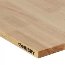 Husky HTC1000003 84 in. Solid Wood Work Surface for Heavy Duty Welded Steel Garage Storage System