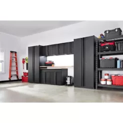 Husky HTC1000003 84 in. Solid Wood Work Surface for Heavy Duty Welded Steel Garage Storage System