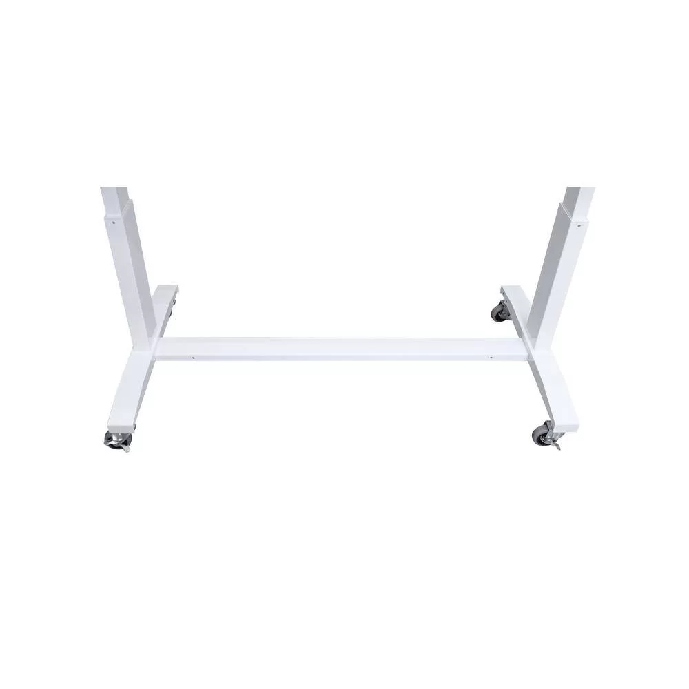 Husky HOLT4602BJ2 46 in. Adjustable Height Work Table with 2-Drawers in White