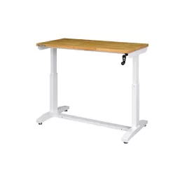 Husky HOLT46XDBJ2 46 in. Adjustable Height Work Table in White