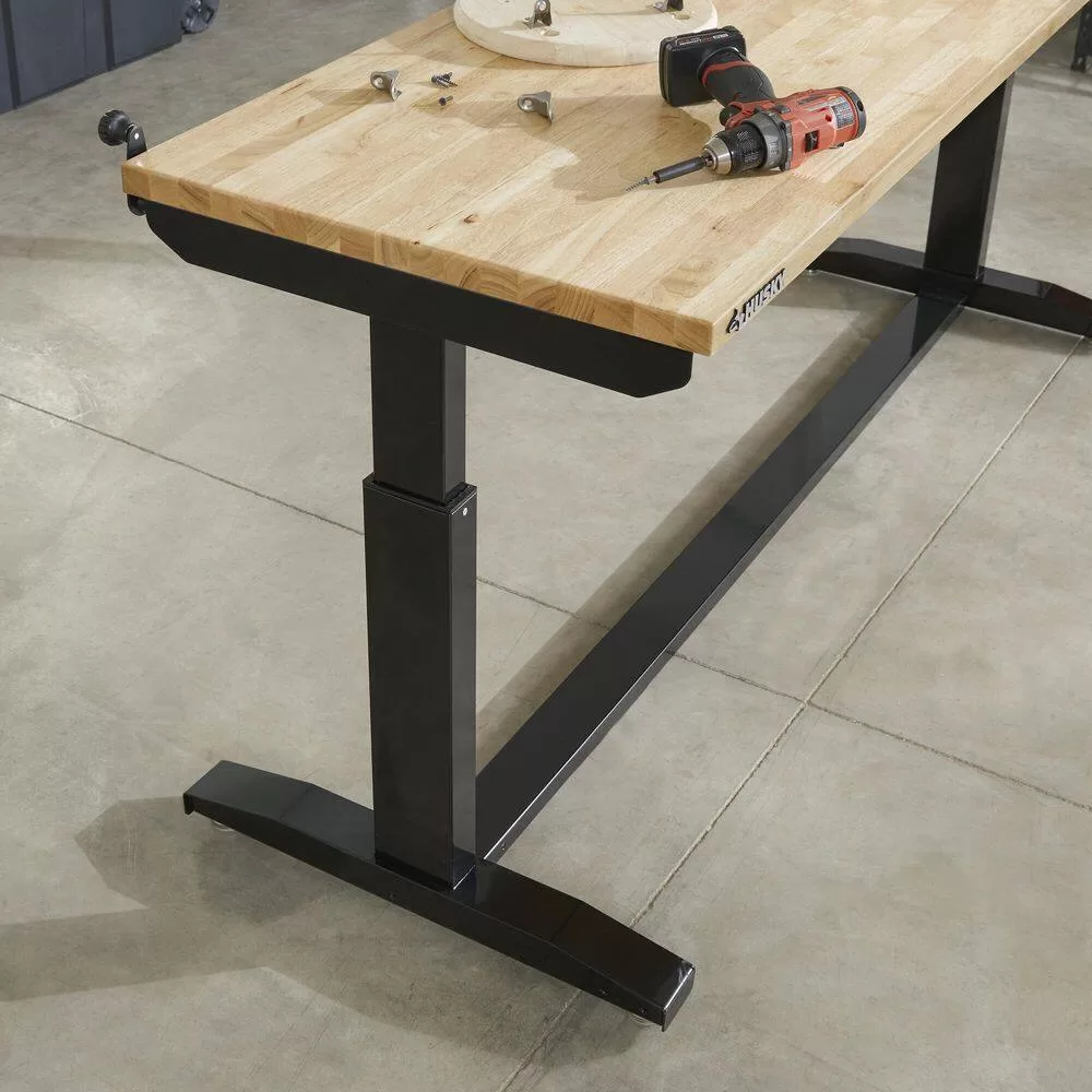 Husky HOLT72XDB11 72 in. Adjustable Height Work Table