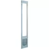 Ideal Pet Products 80PATCKW 7.5 in. x 10.5 in. Large White Chubby Kat Pet Patio Door Insert for 77.6 in. to 80.4 in. Aluminum Sliding Glass Door
