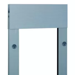 Ideal Pet Products 80PATCKW 7.5 in. x 10.5 in. Large White Chubby Kat Pet Patio Door Insert for 77.6 in. to 80.4 in. Aluminum Sliding Glass Door