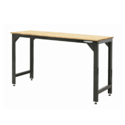 Husky G7200S1-US Ready-To-Assemble 6 ft. Solid Wood Top Workbench in Black