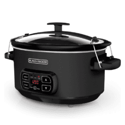 BLACK+DECKER 7-Quart Digital Slow Cooker with Chalkboard Surface, Slate, SCD4007