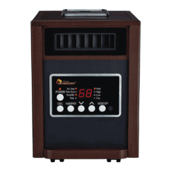 Dr. Infrared Heater Up to 1500-Watt Infrared Quartz Cabinet Indoor Electric Space Heater with Thermostat and Remote Included