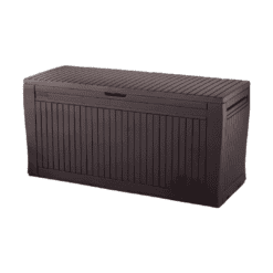 Keter Comfy Outdoor Storage 46-in L x 17.6-in 71-Gallons Brown Durable Plastic Deck Box