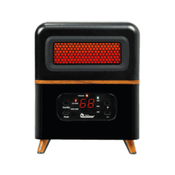 Dr. Infrared Heater Up to 1500-Watt Infrared Quartz Cabinet Indoor Electric Space Heater with Thermostat and Remote Included