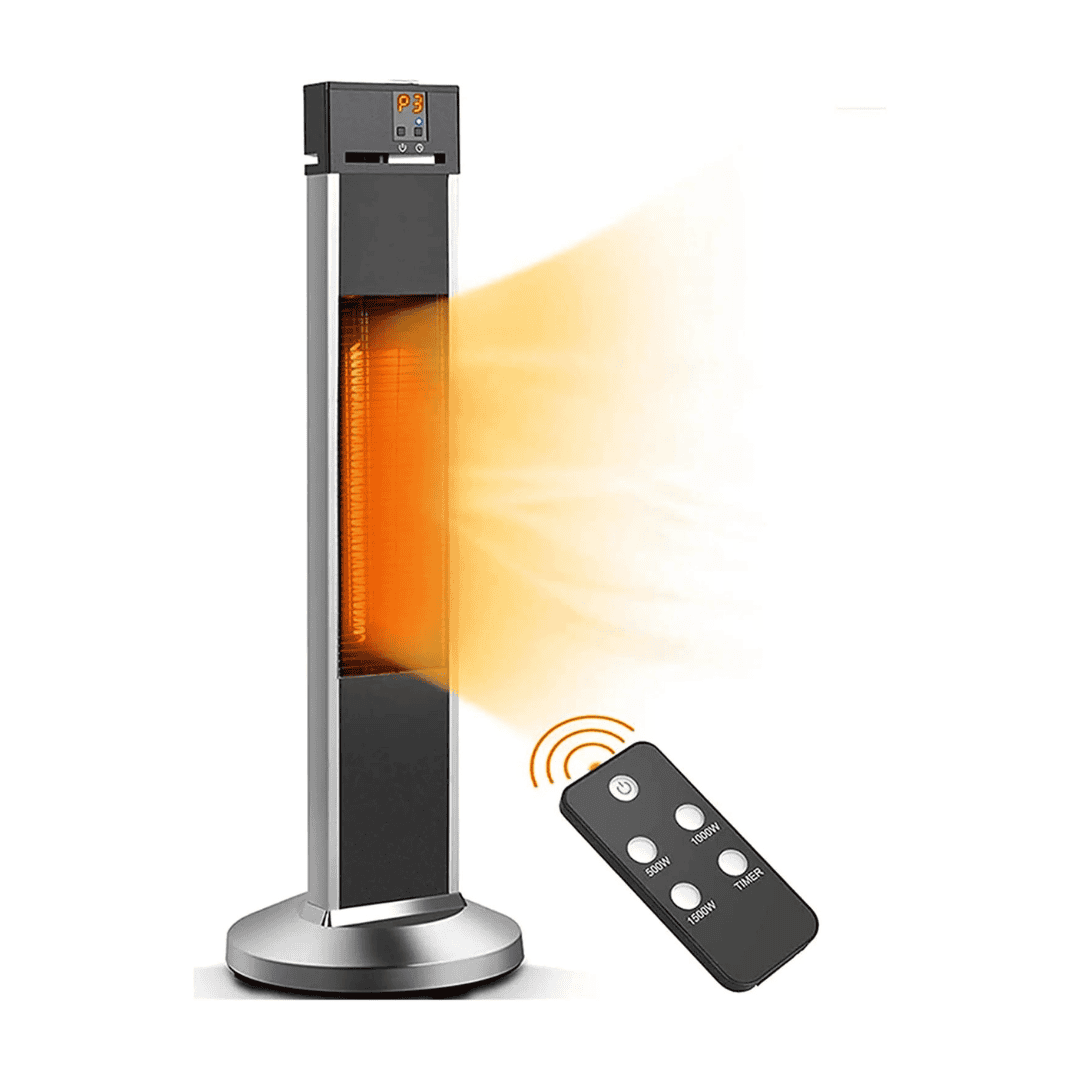 Sun-Ray 5100-BTU 120-Volt Stainless Steel Carbon Fiber Electric Patio Heater