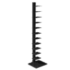 SEI Furniture 12 shelf Metal Spine Book Tower, Black