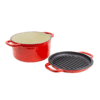 Lodge 7 Quart Essential Enameled Cast Iron Double Dutch Oven