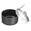 MICHELANGELO 3 Quart Saucepan with Lid, Hard Anodized Nonstick Sauce Pan - 3 Qt Sauce Pan