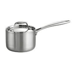Tramontina Covered Sauce Pan Stainless Steel Tri-Ply Clad 1.5-Quart, 80116/021DS