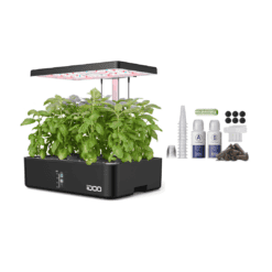 iDOO Hydroponics Growing System, 12pods Indoor Garden Plant Germination Kit