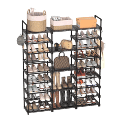 TIMEBAL 9 Tiers Shoe Rack Storage Organizer Shoe Shelf Organizer