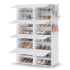 HOMIDEC Shoe Rack, 8 Tier Shoe Storage Cabinet 32 Pair Plastic Shoe Shelves Organizer for Closet Hallway Bedroom Entryway