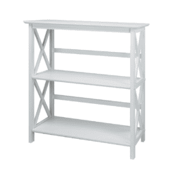 Casual Home 3-Shelf Montego Bookcase, White