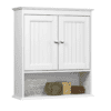 Spirich Home Bathroom Cabinet Wall Mounted with Doors, White
