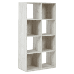 Signature Design by Ashley Paxberry Coastal 8 Cube Storage Organizer or Bookcase, Whitewash