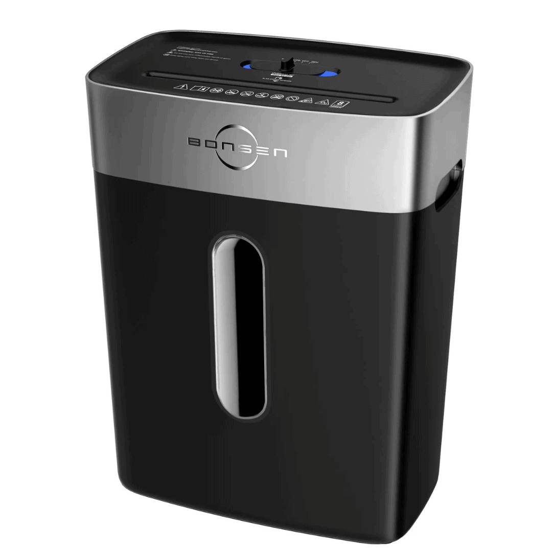 BONSEN Shredder for Home Office, 8-Sheet Crosscut Credit Card Shredder (S3101)