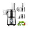 SHARDOR 3.5-Cup Food Processor Vegetable Chopper, 350 Watts with 2 Speeds Plus Pulse, Silver