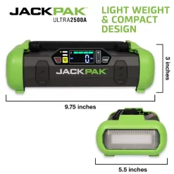 JACKPAK 5180050 150 PSI 2000 Amp Ultra Multi-function 4-in-1 Jump Starter, Air Compressor, Flashlight, and Portable Charger