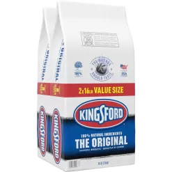 Kingsford B-322986025-2 16 lbs. Original BBQ Charcoal Briquettes with Blazer Charcoal Grill in Black (2-Pack)