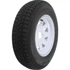 LOADSTAR 3S440 ST205/75D-14 K550 BIAS 1760 lb. Load Capacity White with Stripe 14 in. Bias Tire and Wheel Assembly