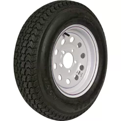 LOADSTAR 3S470 ST205/75D-14 K550 BIAS 1760 lb. Load Capacity White with Stripe 14 in. Bias Tire and Wheel Assembly
