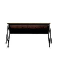 Manhattan Comfort 6GMC-CH Fortress 72.4 in. W x 20.5 in. D Steel Workbench Table in Charcoal Grey