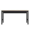 Manhattan Comfort 6GMC-CH Fortress 72.4 in. W x 20.5 in. D Steel Workbench Table in Charcoal Grey