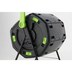 Maze RSI-MCT-180-CT 48 Gal. Geared 2 Compartment Compost Tumbler with Compost Cart