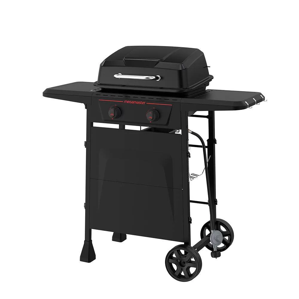 Megamaster 720-1065 Megamaster 2-Burner Propane Gas Grill in Black