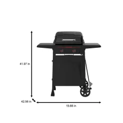 Megamaster 720-1065 Megamaster 2-Burner Propane Gas Grill in Black
