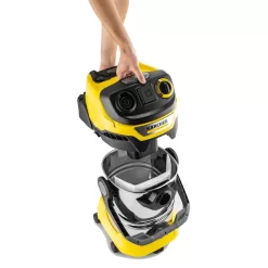 Karcher 1.628-375.0 WD 6 P S Multi-Purpose 8 Gal. Wet-Dry Vacuum Cleaner with Attachments, Blower Feature and Space-Saving Design 1800-Watt