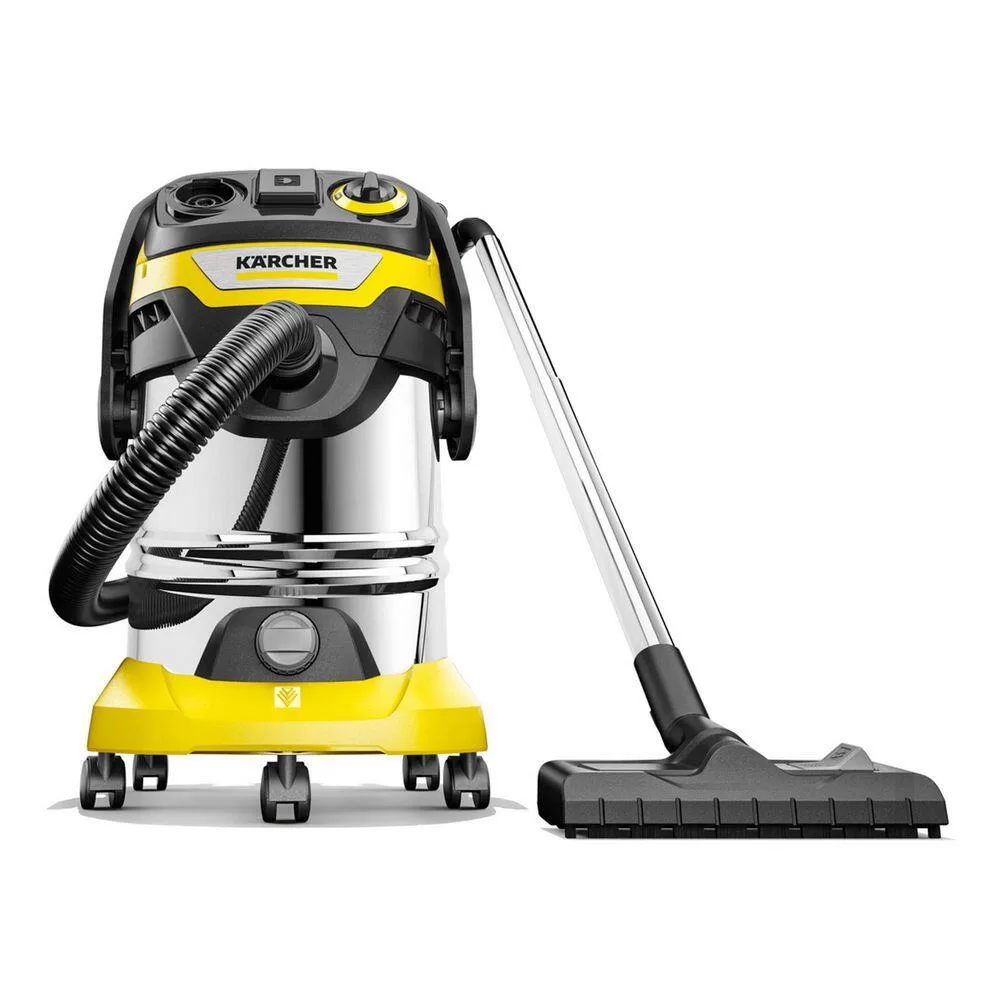 Karcher 1.628-375.0 WD 6 P S Multi-Purpose 8 Gal. Wet-Dry Vacuum Cleaner with Attachments, Blower Feature and Space-Saving Design 1800-Watt