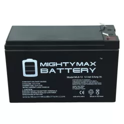 MIGHTY MAX BATTERY MAX3430380 12V 8Ah Fire Alarm Battery Replaces 12V 8Ah ELK-1280 - 10 Pack