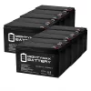 MIGHTY MAX BATTERY MAX3430380 12V 8Ah Fire Alarm Battery Replaces 12V 8Ah ELK-1280 - 10 Pack