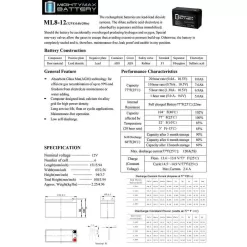 MIGHTY MAX BATTERY MAX3430380 12V 8Ah Fire Alarm Battery Replaces 12V 8Ah ELK-1280 - 10 Pack