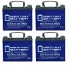 MIGHTY MAX BATTERY MAX3554292 12V 35Ah GEL Battery Replacement for Inverters, Signage - 4 Pack