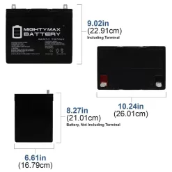 MIGHTY MAX BATTERY MAX3938517 12V 75Ah SLA Battery Replacement for PowerSonic PS-12750U