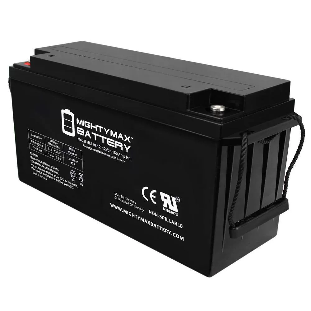 MIGHTY MAX BATTERY MAX3941580 12V 150AH SLA Replacement Battery for NPP NPD12-150