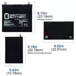 MIGHTY MAX BATTERY MAX3970885 12V 55Ah SLA Replacement Battery for MK M22NF SLD G - 2 Pack