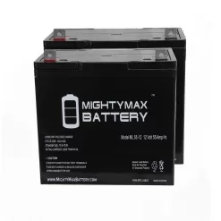 MIGHTY MAX BATTERY MAX3970885 12V 55Ah SLA Replacement Battery for MK M22NF SLD G - 2 Pack