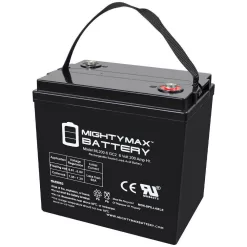MIGHTY MAX BATTERY MAX3971249 ML200-6GC2 - 6 Volt 200 AH, Internal Thread (INT) Terminal